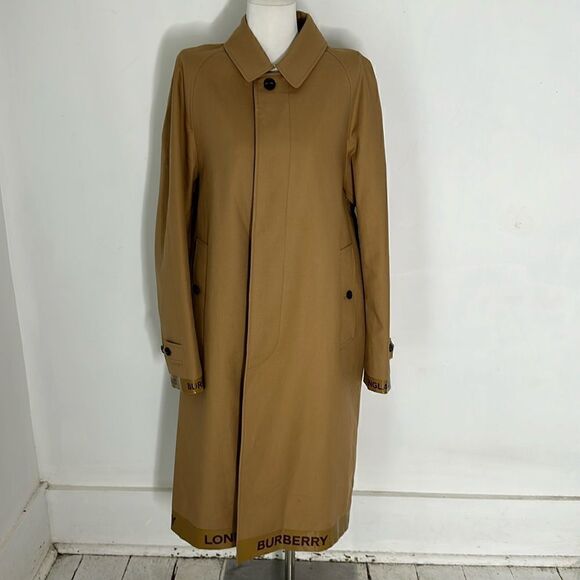Burberry London Logo Tape Cotton Car Coat - Picture 2 of 16